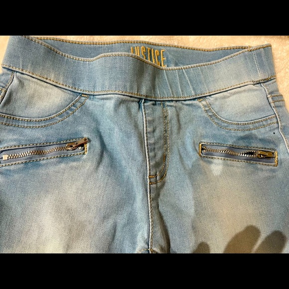 Justice Girls size 12 brand new sequin flip pull on jeans. - Picture 8 of 8